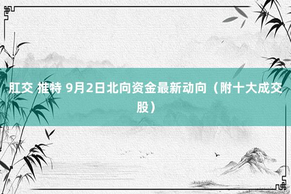 肛交 推特 9月2日北向资金最新动向（附十大成交股）